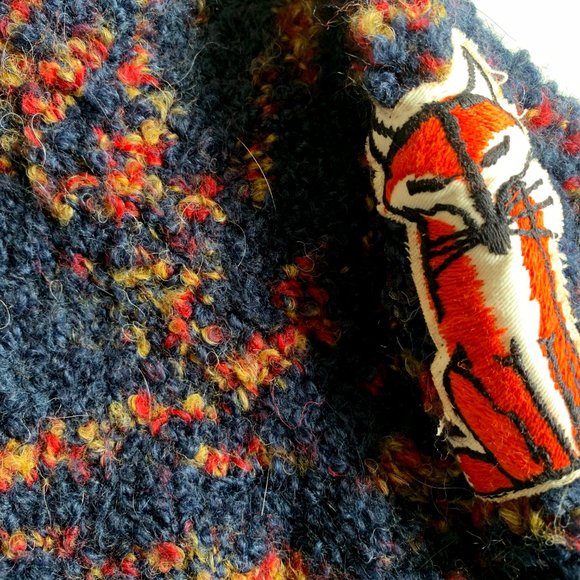 New Bobo Choses Knit Fox Cardigan 8-9Y - Picture 3 of 3